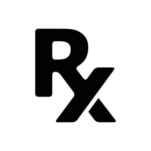 Prescription Rx vector art illustration