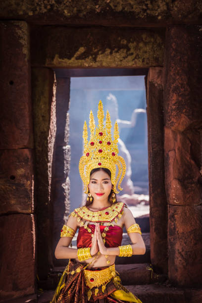 istock Absara, The angel is dancing in front of Castle Khmer 921058598