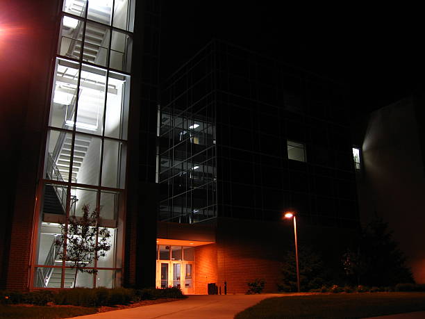 istock Outside of a Building at Night 92106090