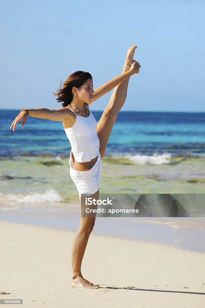 Stretching-Übungen - Lizenzfrei Abgeschiedenheit Stock-Foto