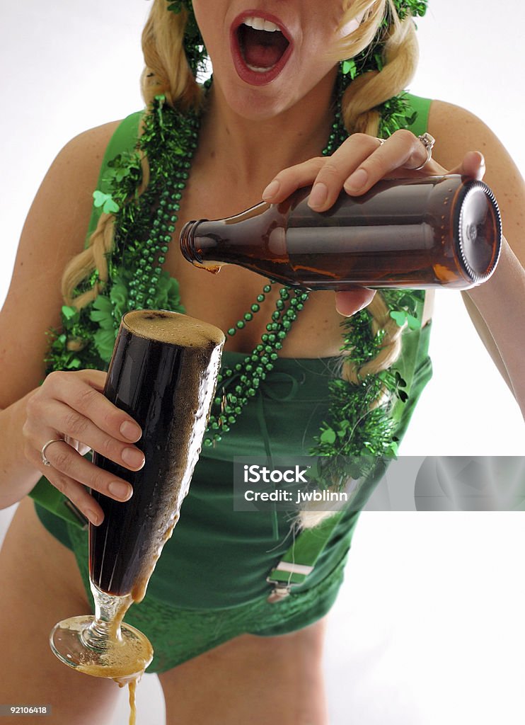 Adorável Lass Irlandês - Royalty-free Dia de São Patrick Foto de stock
