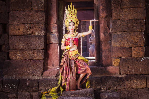 istock Absara, The angel is dancing in front of Castle Khmer 921064956