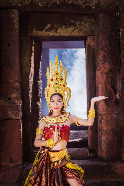 istock Absara, The angel is dancing in front of Castle Khmer 921065036