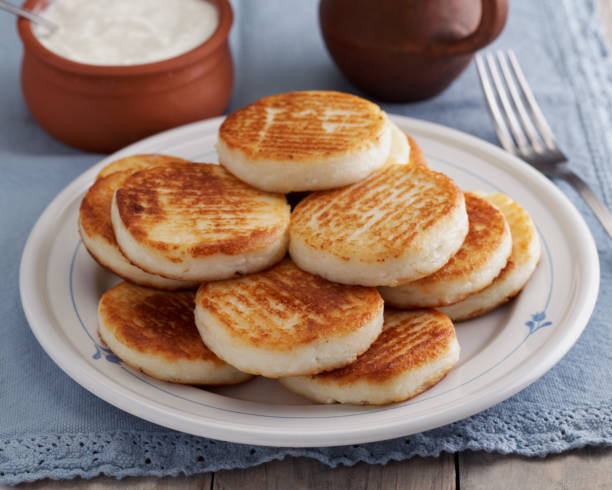istock Syrniki, Russian cheese pancakes 921070632