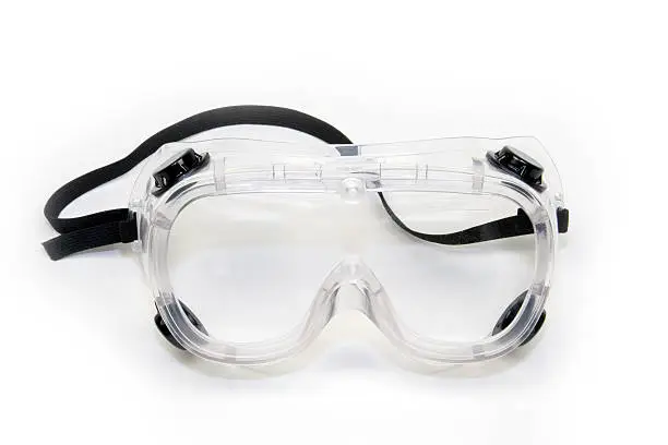 Photo of Isolated image of safety goggles
