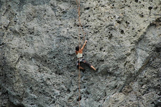 Escalada em rocha - foto de acervo