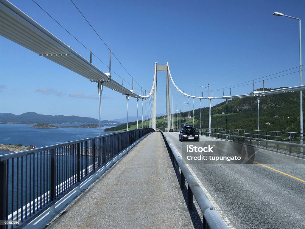 Grande ponte suspensa na Noruega - Royalty-free Ao Ar Livre Foto de stock