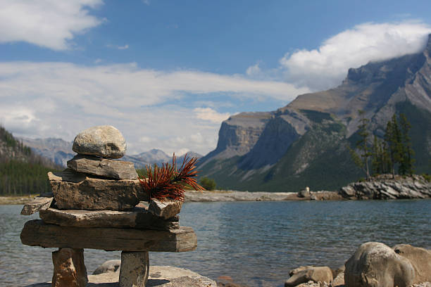 An Inukshuk that I made while visiting the Canadian Rockies.