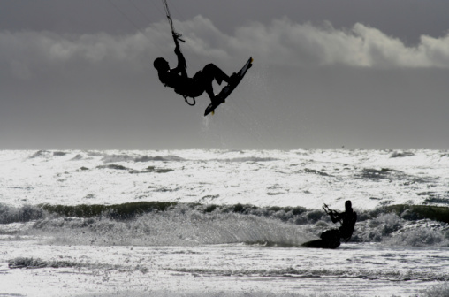Kite Surfering Action