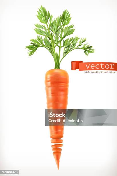 Carrot Vegetable 3d Vector Icon Stock Illustration - Download Image Now - Carrot, Illustration, Computer Graphic