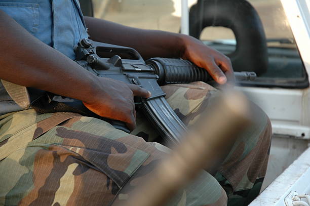 istock Soldier and his Rifle 92108172