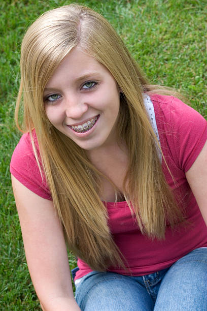 Smiling Teen Girl stock photo