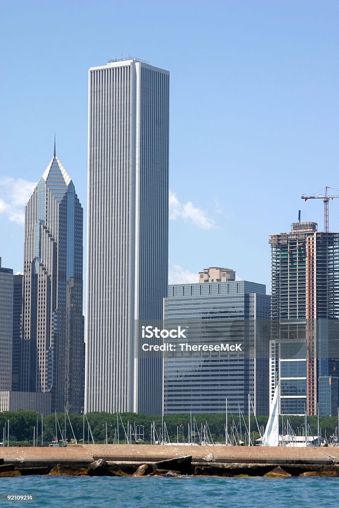Chicago Skyscraper Construction  Chicago - Illinois Stock Photo