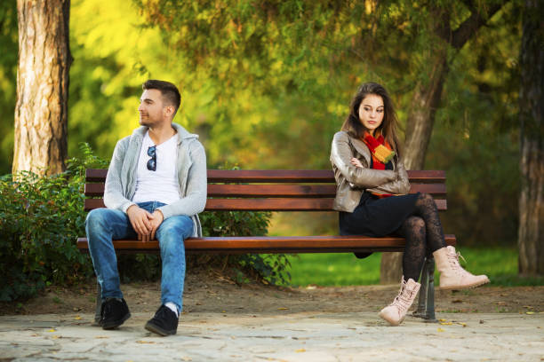 istock Young couple in park 921100640