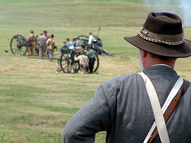 soldados da confederação - reconstituição - fotografias e filmes do acervo