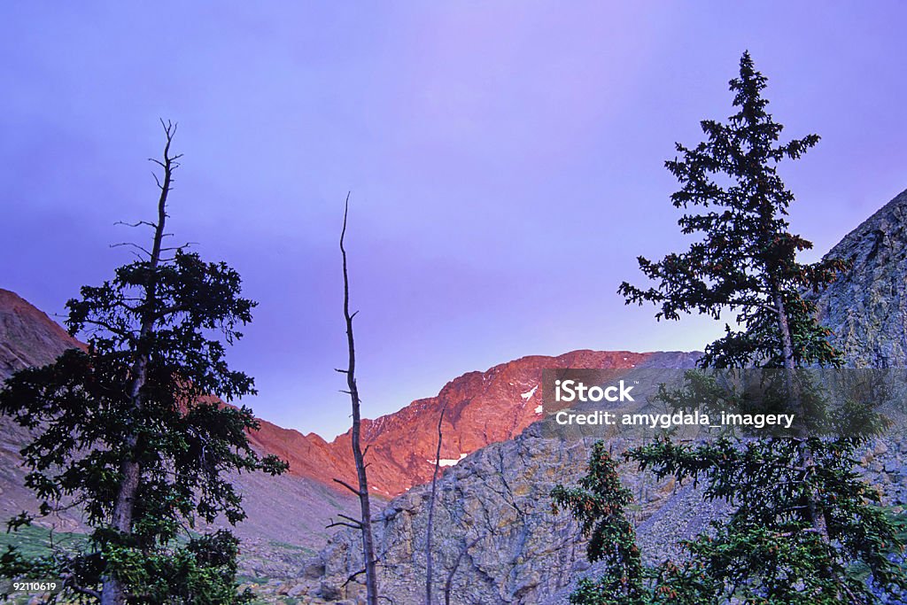 Montagna alba - Foto stock royalty-free di Composizione orizzontale