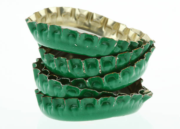 istock pile of green beer caps 92111519