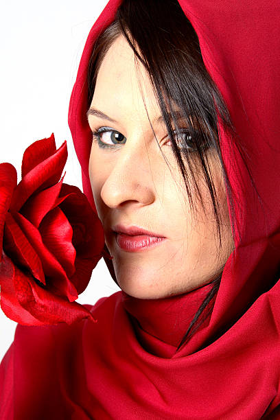 istock Woman smelling rose 92111554
