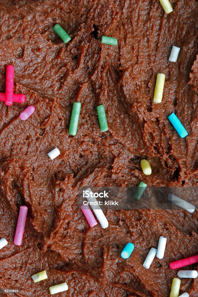 Bolo de Chocolate de fundo macro - Foto de stock de Alimentação Não-saudável royalty-free