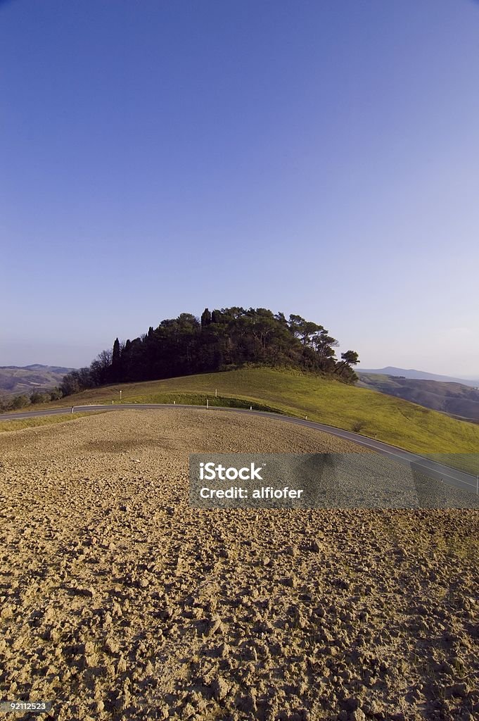 Colina de madeira na Toscana país - Royalty-free Fotografia - Imagem Foto de stock