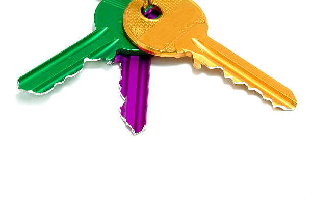 istock Set of colored keys 92113026