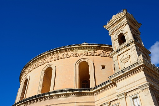 View of the Rotunda of Mosta, Mosta, Malta, Europe.