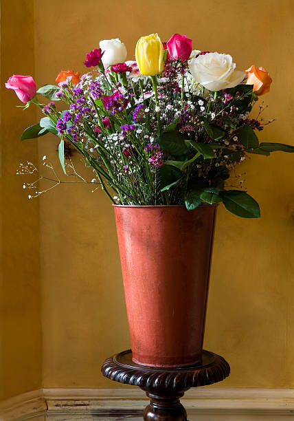 istock Italian Plaster with Flowers 92113476