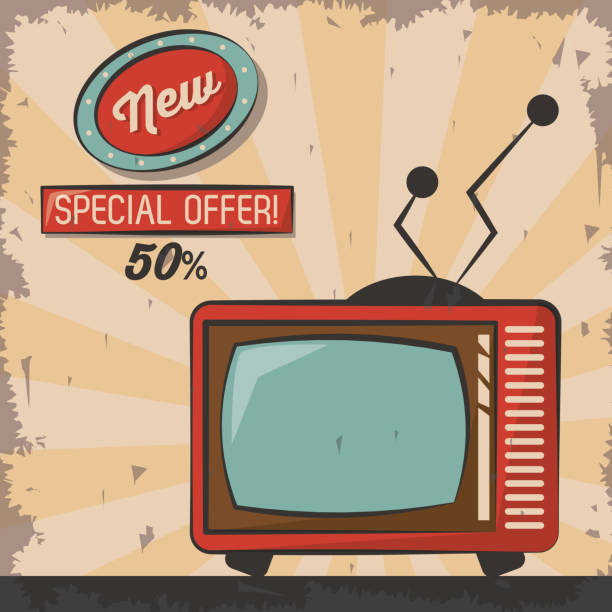 istock vintage technology tv new special offer poster 921142556