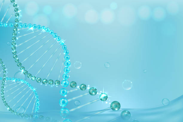 istock science concept, blue background with space for text for cosmetic or healthcare product 921142648