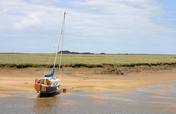 istock leisure boat on marshes 92115168