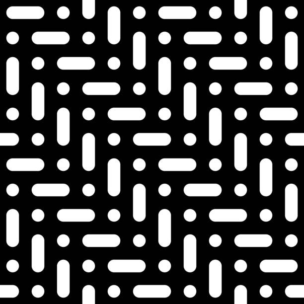 Colored Dots Squares Lines Pattern - seamless high resolution and quality pattern tile for 2D design and 3D as background or texture for objects.