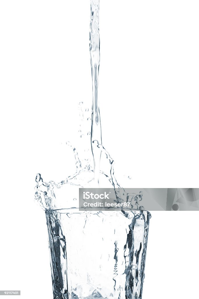 Glass of water  Bubble Stock Photo