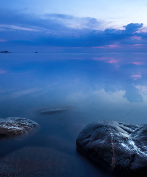 istock Lake landscape during the night 921175860