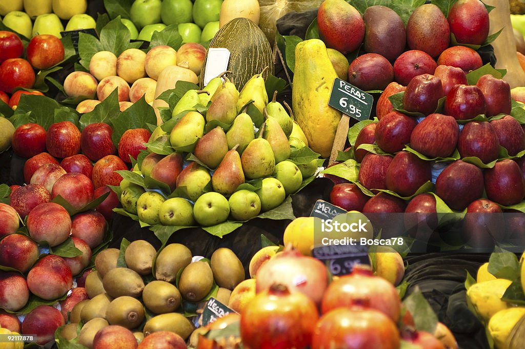 Banca de Mercado de alimentos orgânicos frescos - Royalty-free Feira Agrícola Foto de stock