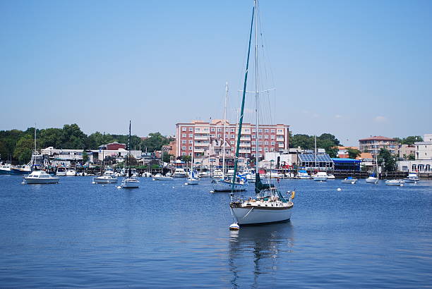istock Yacht stationed in the water 92117980