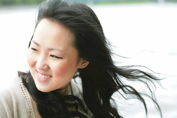 istock beautiful orient girl on wind 92118542