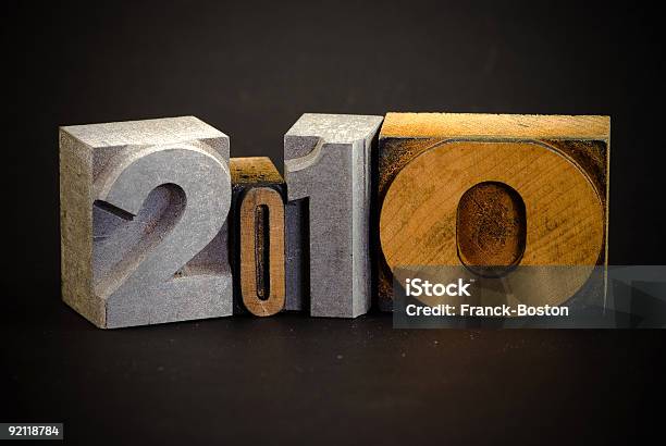 Foto de Ano 2010 Em Estampa De Letras e mais fotos de stock de 2010 - 2010, A Data, Calendário