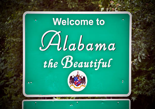 istock A big sign on the interstate welcoming people into Alabama 92118969
