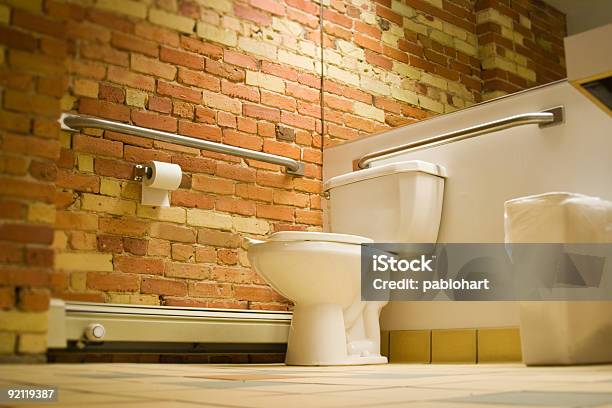 New Bathroom Stock Photo - Download Image Now - Toilet, No People, Yellow