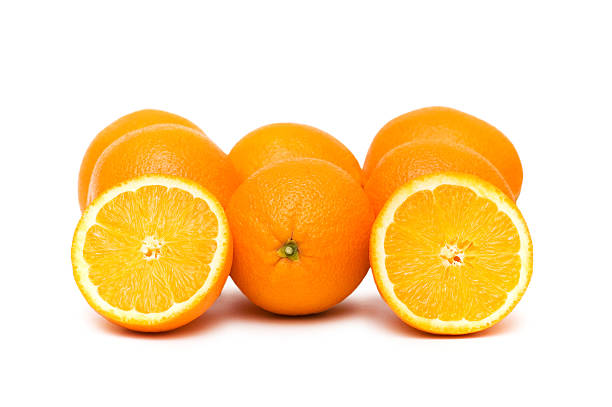 istock Many oranges isolated on the white background 92119462