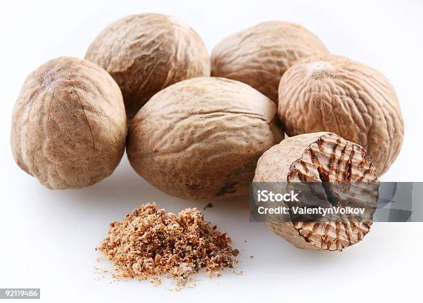 Nutmeg Stock Photo - Download Image Now - Brown, Close-up, Closed