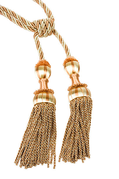 istock Curtain tassel isolated on white. 92119539