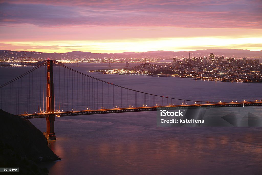 Cielo di San Francisco presso il Golden Gate Bridge - Foto stock royalty-free di Ambientazione esterna