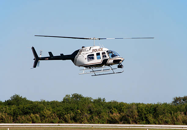 경찰 헬리콥터 - police helicopter 뉴스 사진 이미지