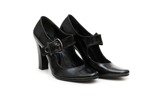istock Black woman shoes isolated on the white 92119991