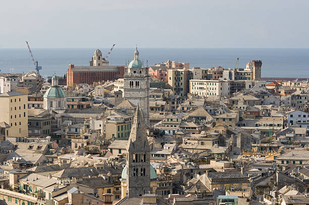 Genova, old town stock photo