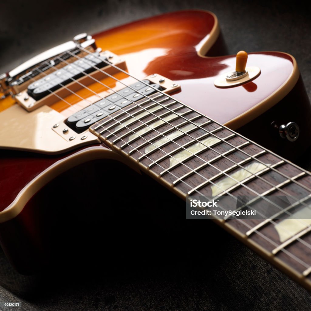 Electric Guitar Nahaufnahme - Lizenzfrei Gitarre Stock-Foto