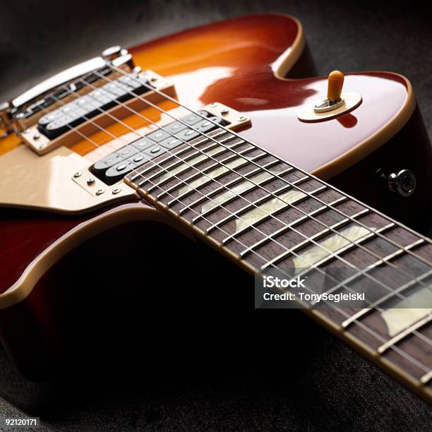 Electric Guitar Nahaufnahme Stockfoto und mehr Bilder von Gitarre - Gitarre, Elektrogitarre, Farbbild