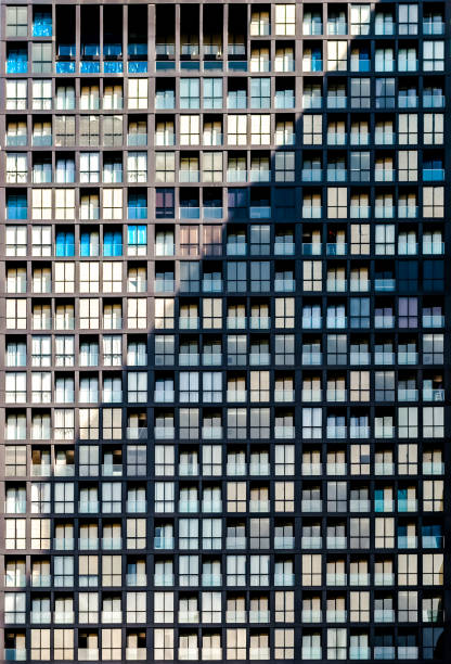 istock closeup of residential building exterior window pattern 921202388