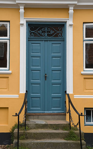 istock Door in Yellow House 92120629